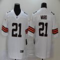 Cleveland Browns #21 Denzel Ward white Nike Color Rush Limited Jerseys