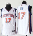 New York Knicks #17 Jeremy Lin White NBA Revolution 30 Swingman Jerseys