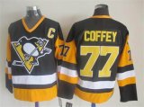 Pittsburgh Penguins #77 Paul Coffey Black Throwback CCM Ice hockey jersey