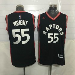 Toronto Raptors #55 Wright black Stitched NBA Jerseys-1