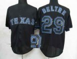 Texas Rangers #29 Adrian Beltre black MLB signature Jerseys