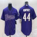 Nike Baltimore Ravens #44 Marlon Humphrey purple baseball jerseys Joint name-BD