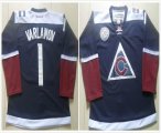 New Colorado Avalanche #1 Semyon Varlamov blue NHL Jersey