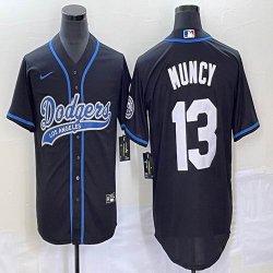 Nike Los Angeles Dodgers #13 Max Muncy black majestic baseball Jerseys Joint name -BD