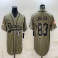 Nike Oakland Raiders #83 Waller Salute to Service Retired Limited Jersey Joint name-BD