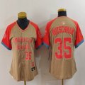 Women Nike Baltimore Orioles #35 Adley Rutschman Cream 2024 MLB All-Star jersey 01