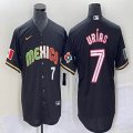 2023 World Cup Mexico #7 Julio Urias black majestic baseball jerseys 214