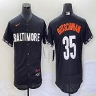 Nike Baltimore Orioles #35 Adley Rutschman black Flexbase Authentic Collection Jersey city version -BD 01