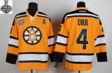 2013 NHL Stanley Cup Boston Bruins 4 Bobby Orr yellow new jersey