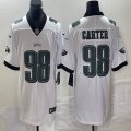 Nike Philadelphia Eagles #98 Jalen Carter white Color Rush Limited Jersey -BD