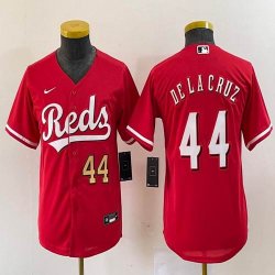 Youth Nike Cincinnati Reds #44 Elly De La Cruz red majestic baseball jerseys -BD 01