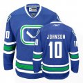 NHL Vancouver Canucks #10 JOHNSON Blue Jersey