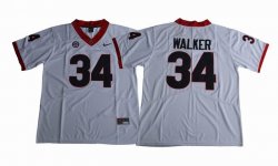 Georgia Bulldogs Herchel Walker #34 College Football Limited Jersey - White