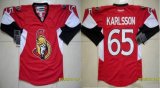 Ottawa Senators #65 Erik Karlsson Red NHL Jerseys