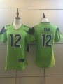 Youth Seattle Seahawks FAN 12# green nike Color Rush Limited Jersey