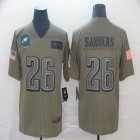 Philadelphia Eagles #26 Miles Sanders Nike Olive 2019 Salute to Service Limited Jersey