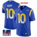 Women Nike Los Angeles Rams #10 Cooper Kupp blue Color Rush Limited Jerseys