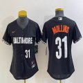 Youth Nike Baltimore Orioles #31 Cedric Mullins black majestic baseball jersey-BD 01