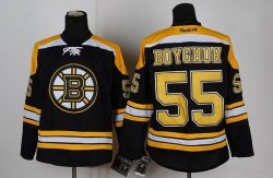 Reebok Boston Bruins BOYCHUK 55 Black nhl jersey