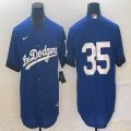 Nike Los Angeles Dodgers #35 Cody Bellinger blue Majestic baseball MLB jerseys-BD