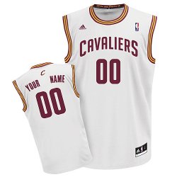 Cleveland Cavaliers Custom white adidas Jersey for sale