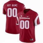 Custom Arkansas Razorbacks red college football Limited Jersey