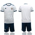 2018 World Cup Russia team white blue soccer jersey away