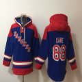 New York Rangers #88 Kane Blue red NHL Hooded Sweatshirt