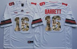 Ohio State Buckeyes #16 J.T. Barrett white fashion college football jersey(1)