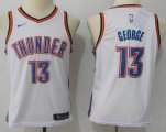 Youth Nike Oklahoma City Thunder #13 Paul George white nba jersey