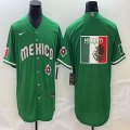 2023 World Cup Mexico blank Green majestic baseball jerseys 03