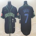 2023 World Cup Mexico #7 Julio Urias black majestic baseball jerseys 28