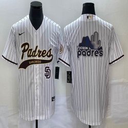 Nike San Diego Padres blank white majestic baseball jersey Joint name -BD 05