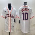 Nike Houston Astros #10 Yuli Gurriel white baseball jerseys -BD 01