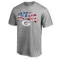 Men's Green Bay Packers Pro Line by Fanatics Branded Heathered Gray Big & Tall Banner Wave T-Shirt