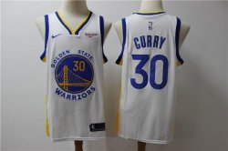 Nike Golden State Warriors 30 Stephen Curry white nba jersey-S8