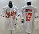 Nike Baltimore Orioles #17 Colton Cowser white majestic baseball jersey -BD 01