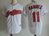 Cleveland Indians Cerrano #11 Ramirez white MLB baseball Jerseys