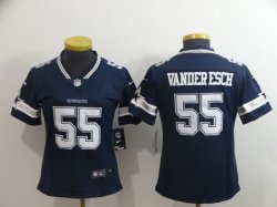 Women Dallas Cowboys #55 Leighton Vander Esch Nike blue Color Rush Limited Jersey