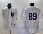 Nike New York Yankees #89 white MLB baseball Jersey -BD