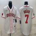 2023 World Cup Mexico #7 Julio Urias white majestic baseball jerseys 19