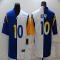 Nike Los Angeles Rams #10 Cooper Kupp white blue split Color Rush Limited Jersey-BD