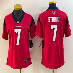 Women Nike Houston Texans #7 C.J. Stroud red Color Rush Limited Jersey-BD