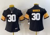 Women Nike Pittsburgh Steelers #3 Russell Wilson Black Color Rush Limited Jersey-BD