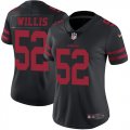 Women 49ers #52 Patrick Willis nike black Color Rush Limited Jersey