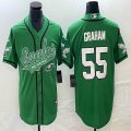 Nike Philadelphia Eagles #55 Brandon Graham Green baseball jerseys Joint name BD 01