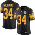 Men Pittsburgh Steelers #34 Williams Nike black Color Rush Limited Jersey