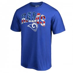 Men\'s Los Angeles Rams NFL Pro Line by Fanatics Branded Royal Banner Wave Big & Tall T-Shirt