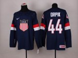 custom 2014 NHL United States team ORPK #44 blue hockey jerseys