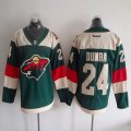 Minnesota Wild #24 Mathew Dumba green beige nhl hockey jerseys